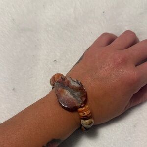 Elegant Agate Stone Bracelet GENUINE STONES!